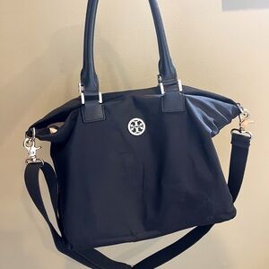 Tory Burch Dena Black Nylon Crossbody Tote Bag